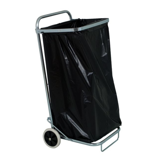 BildeSäckvagn med låsring 125L stål