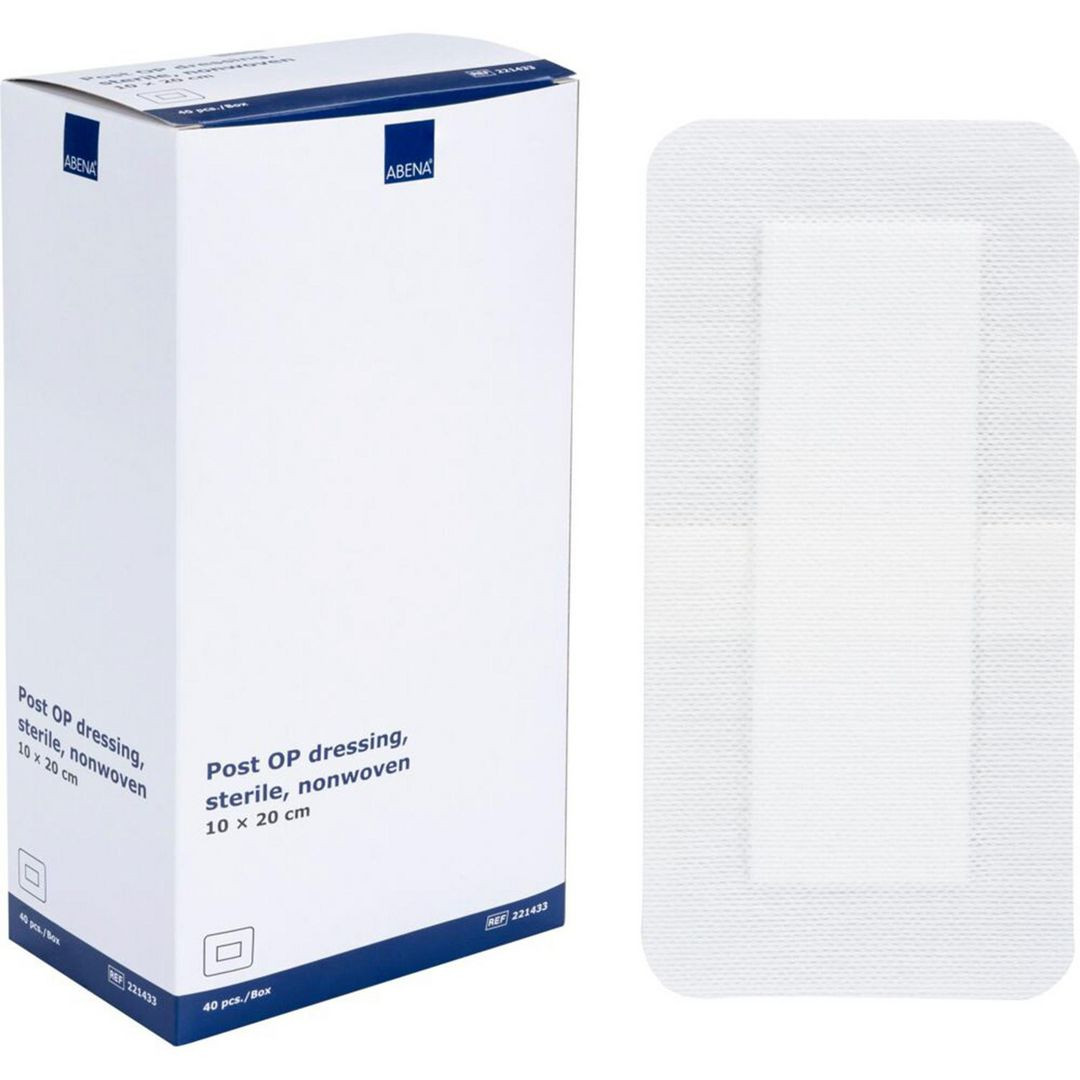 BildeFörband PostOp ABENA 10x20cm 40/fp