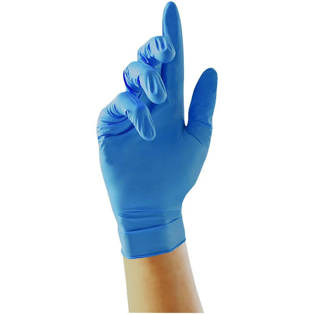 BildeNitrilhandske UNICARE blå XS 100/fp