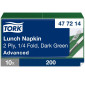 Servett TORK Lunch 2-lags grön 200/fp