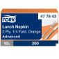 Servett TORK Lunch 2-lags orange 200/fp