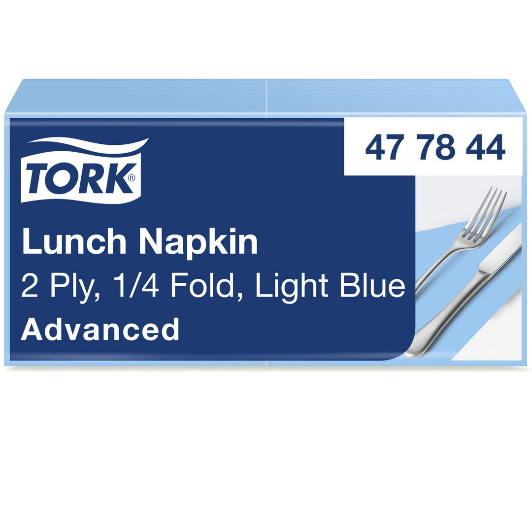 BildeServett TORK Lunch 2-lags ljusblå 200/fp
