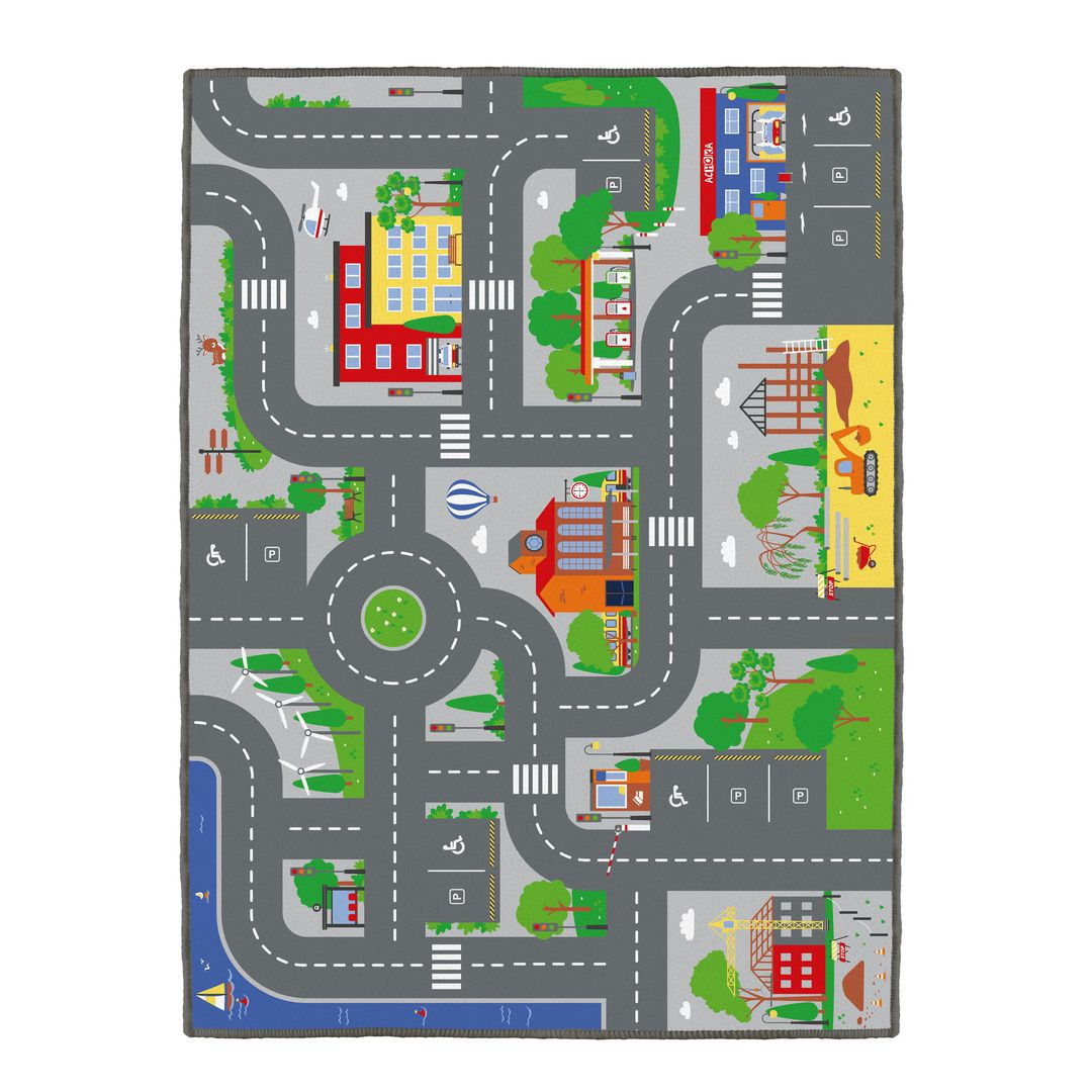 BildeLekmatta bilar stor 180x130 cm