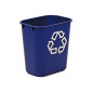 Papperskorg 13L blå
