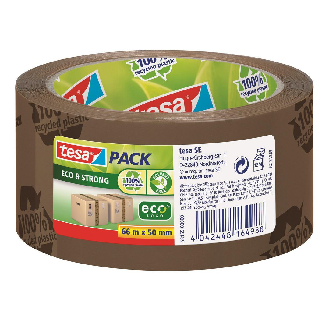 BildePacktejp TESA Eco Str.50mmx66m brun logo