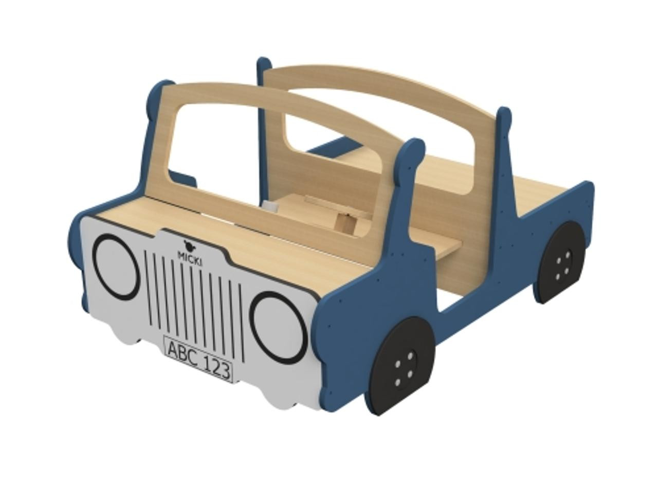 BildeMICKI lekmöbel bil blå