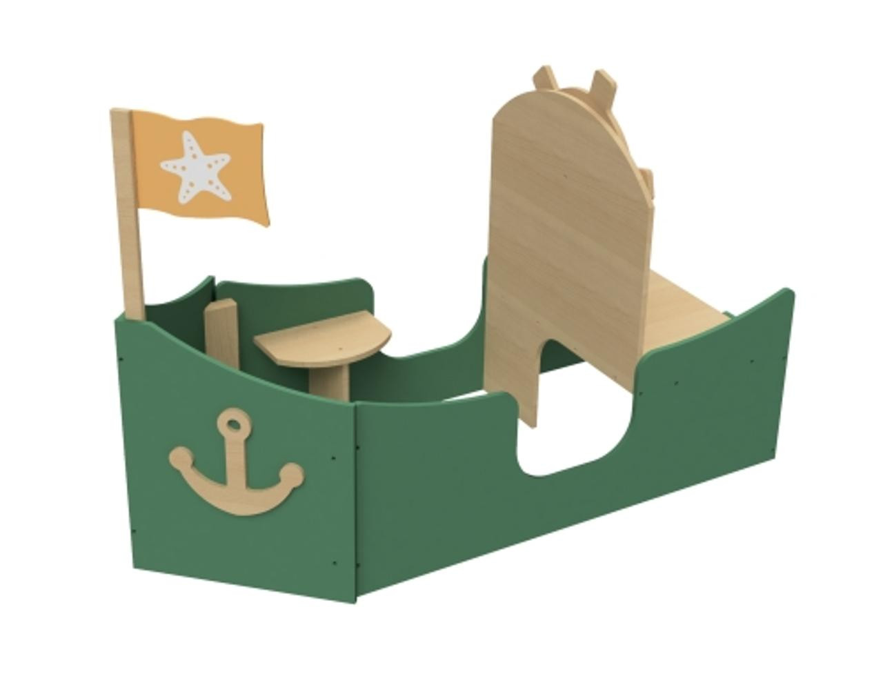 BildeMICKI lekmöbel båt grön