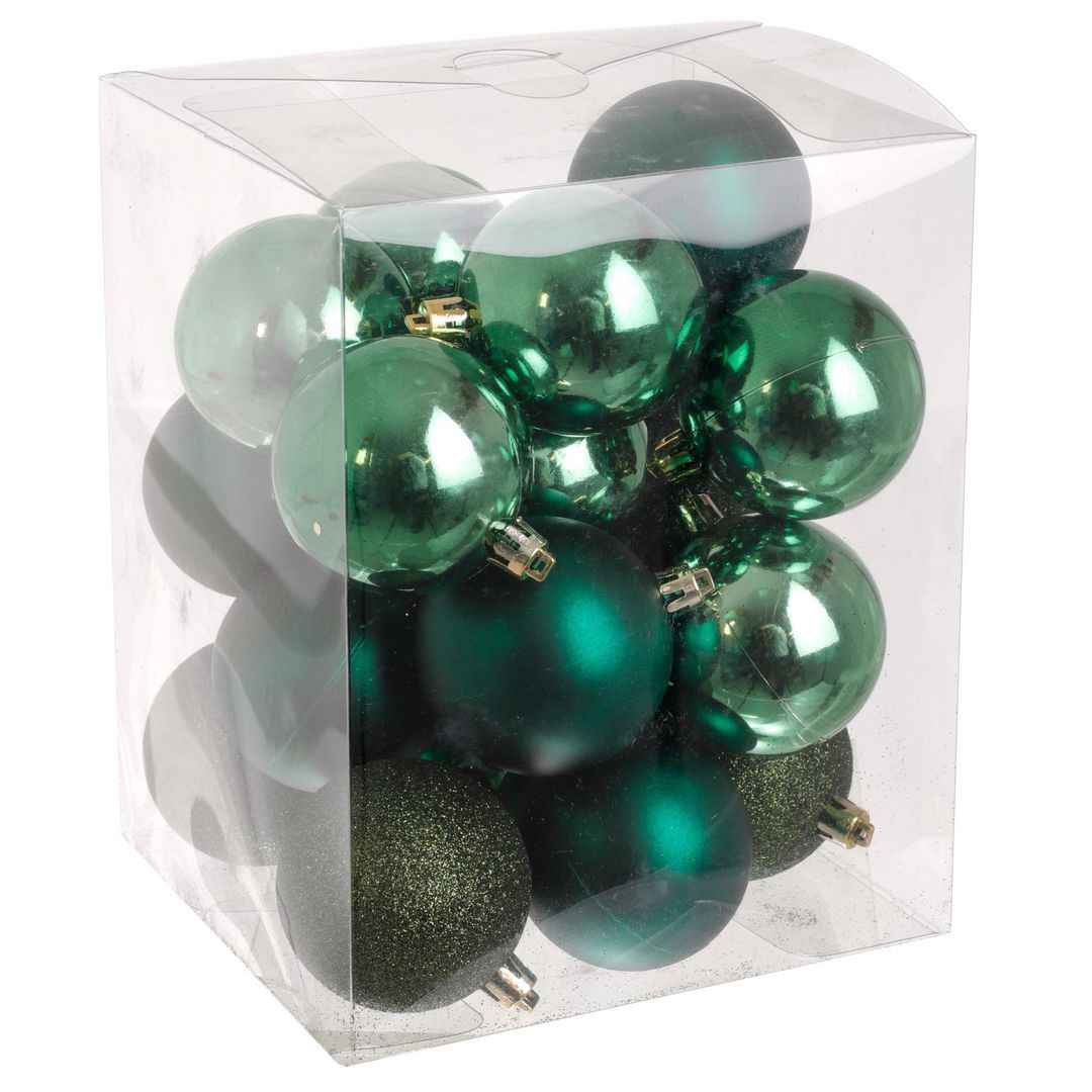 BildeDekoration Julkulor 6cm 20/fp grön