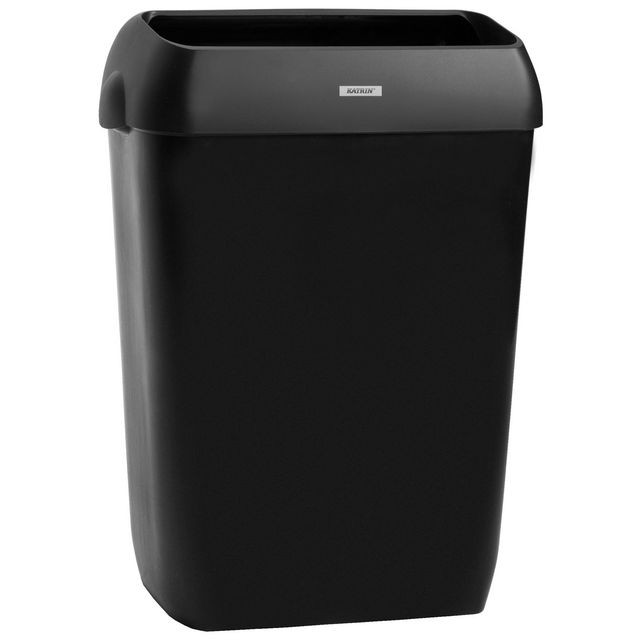 BildePapperskorg KATRIN 50L med lock svart