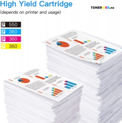 BildeBlekkpatron, erstatter HP 3-Farge Høykapasitet 303XL (4...