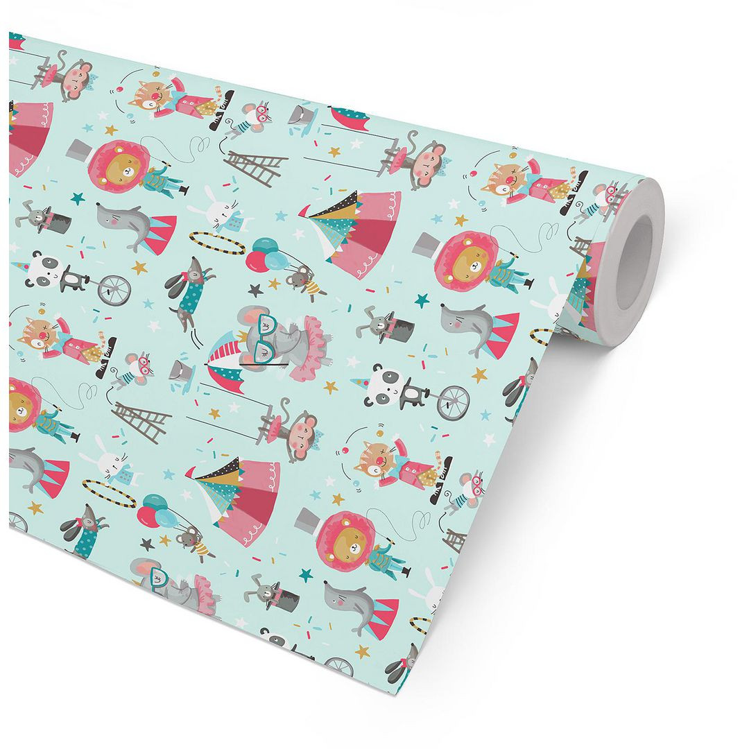 BildePresentpapper 38cmx165m Cirkus