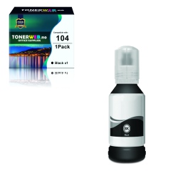 BildeEpson 104 BK (svart) blekkflaske 70ml - kompatibel