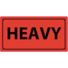 Varningsetikett Heavy 1000/rl