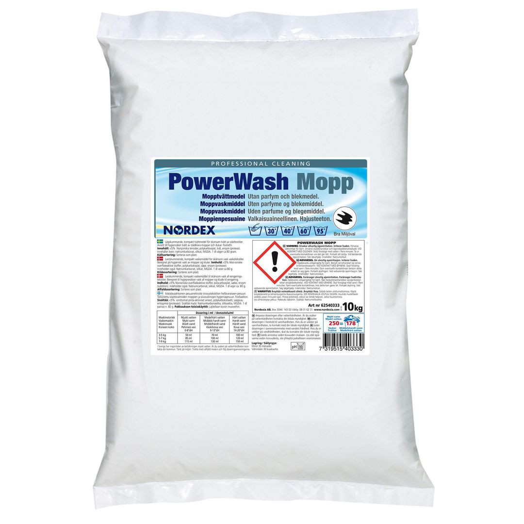 BildeTvättmedel NORDEX PowerWash Mopp 10kg
