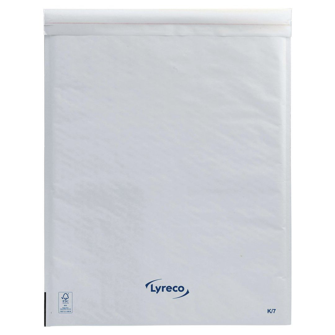 BildeBubbelpåse LYRECO 350x470mm vit 50/fp