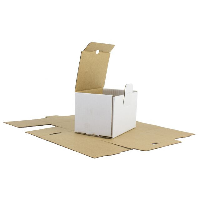 BildeSjälvlåsande låda 138x98x96mm vit ES13