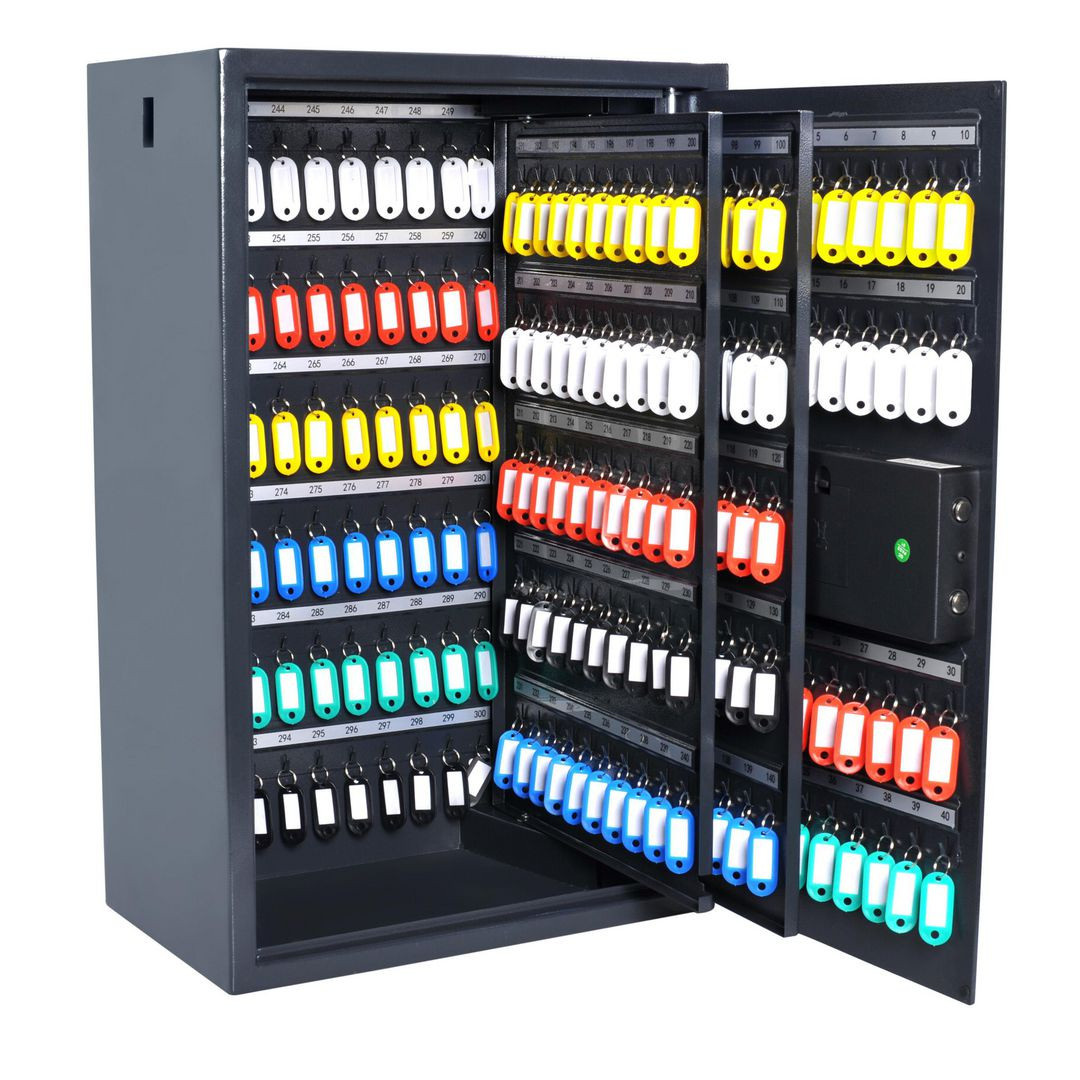 BildeNyckelskåp PAVO Security 300 nycklar grå