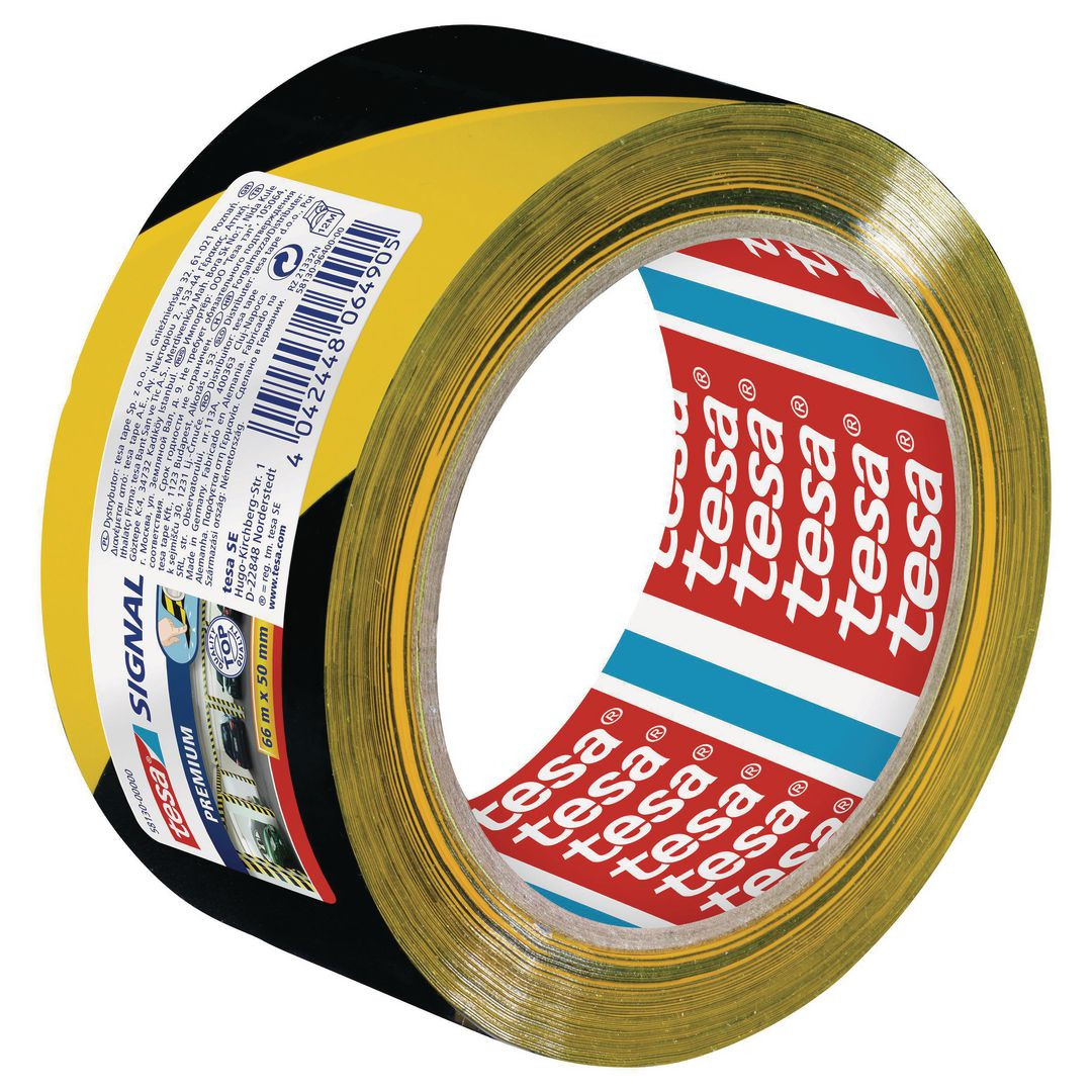 BildeMarkeringstejp TESA Prem. 50mmx66m gul/s