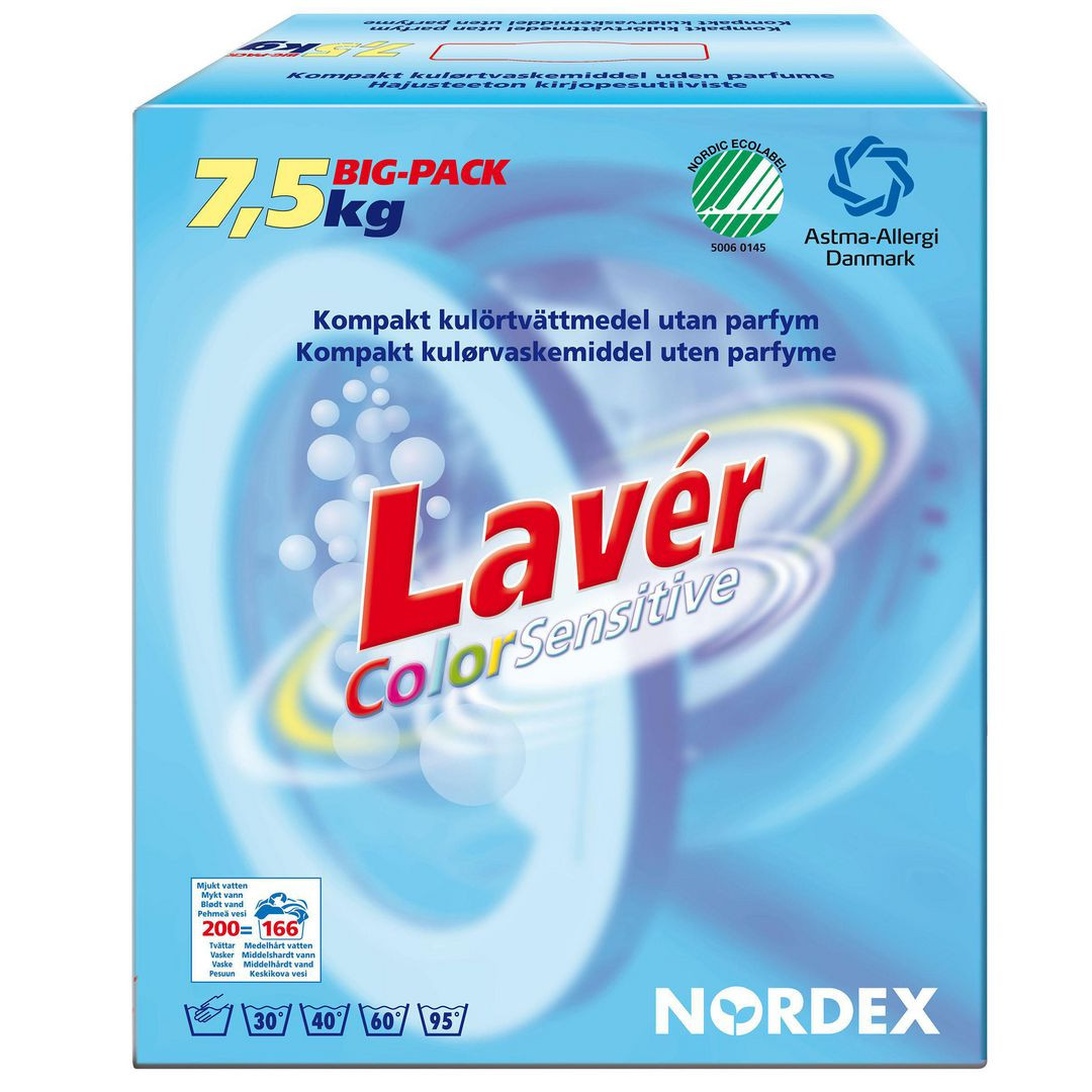 BildeTvättmedel LAVÉR Color Sensitive 7,5kg