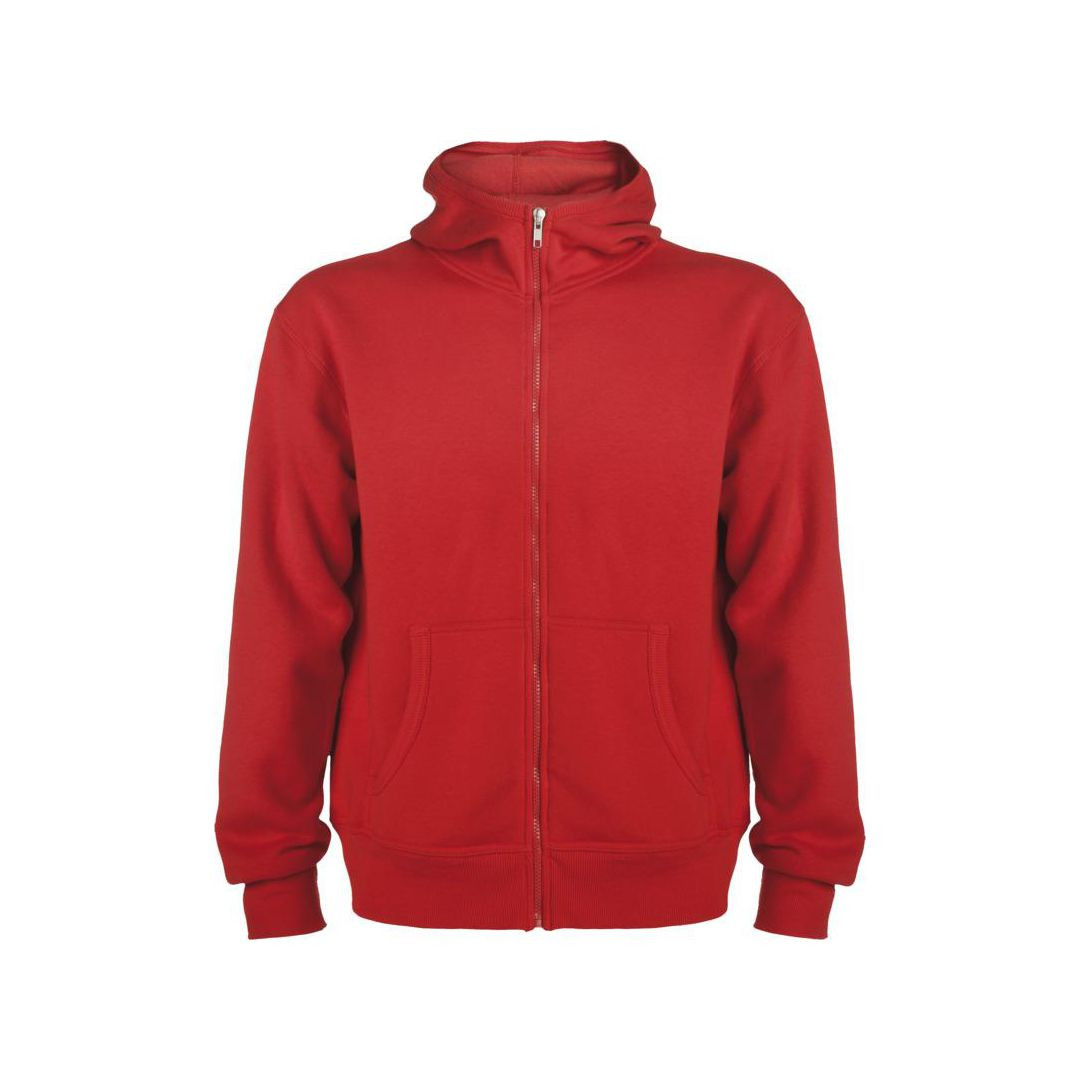 BildeHoodie zip ROLY Montblanc uni röd L
