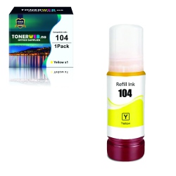 BildeEpson 104 Y (gul) blekkflaske 70ml - kompatibel