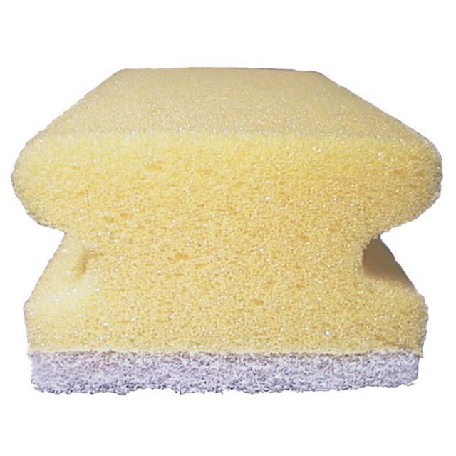 BildeRengöringssvamp med grepp 7,5x15cm vit