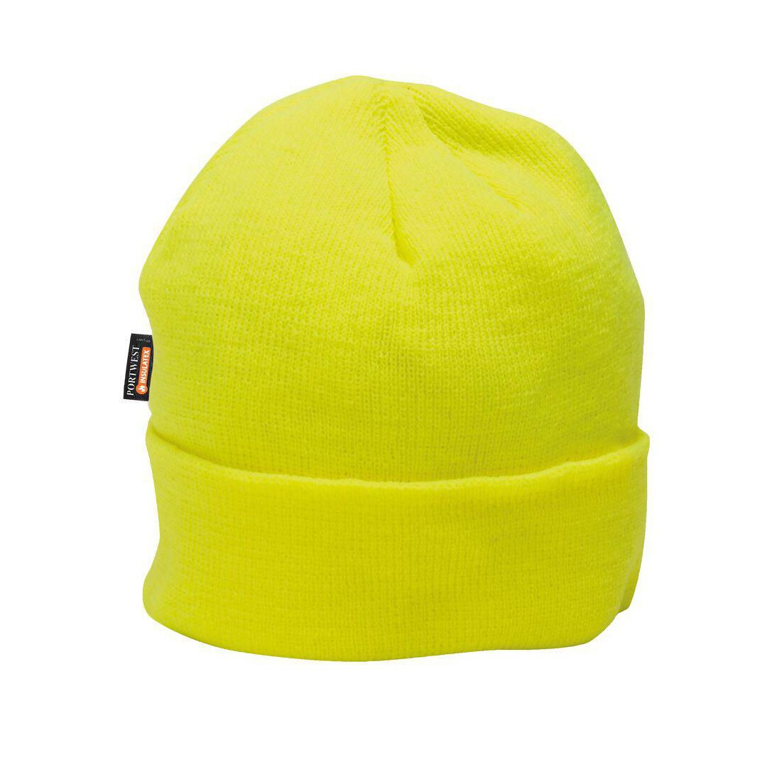 BildeMössa stickad PW B013 gul ONE SIZE