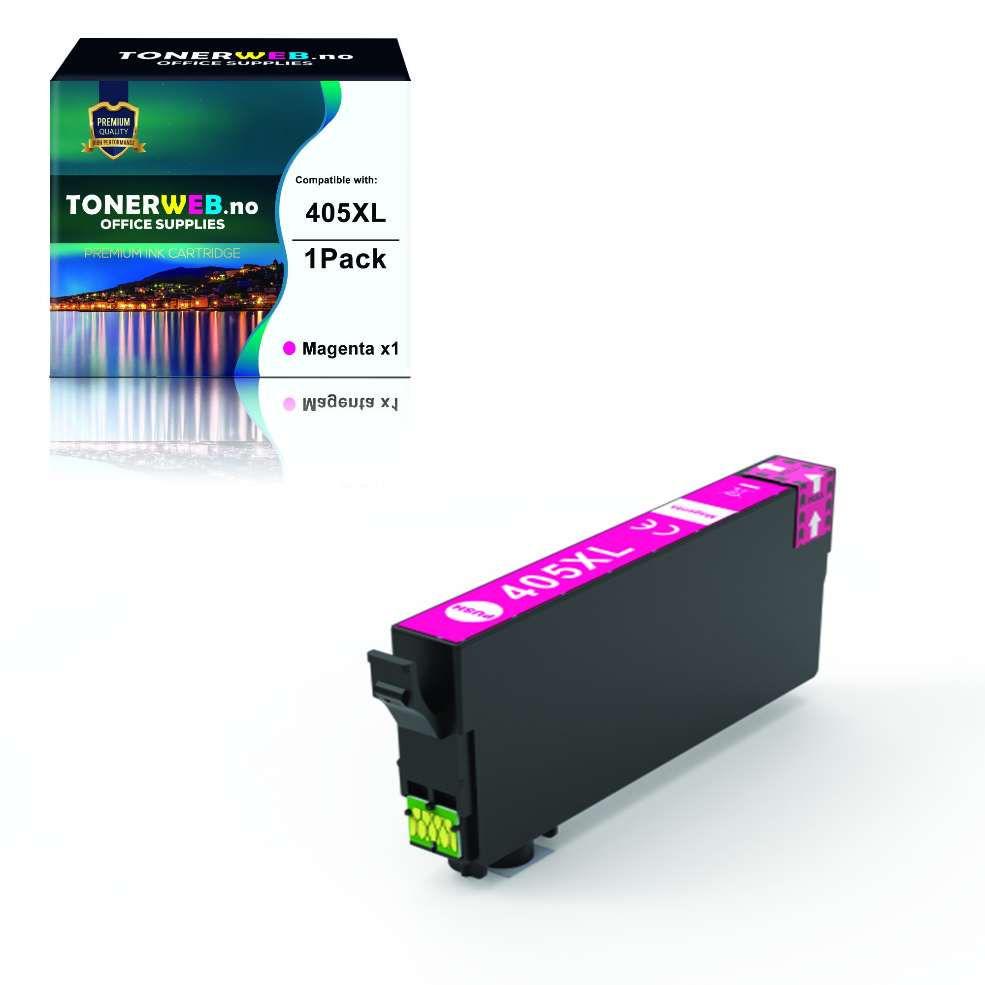 BildeEpson 405XL M (magenta) blekkpatron 14 ml - kompatibel