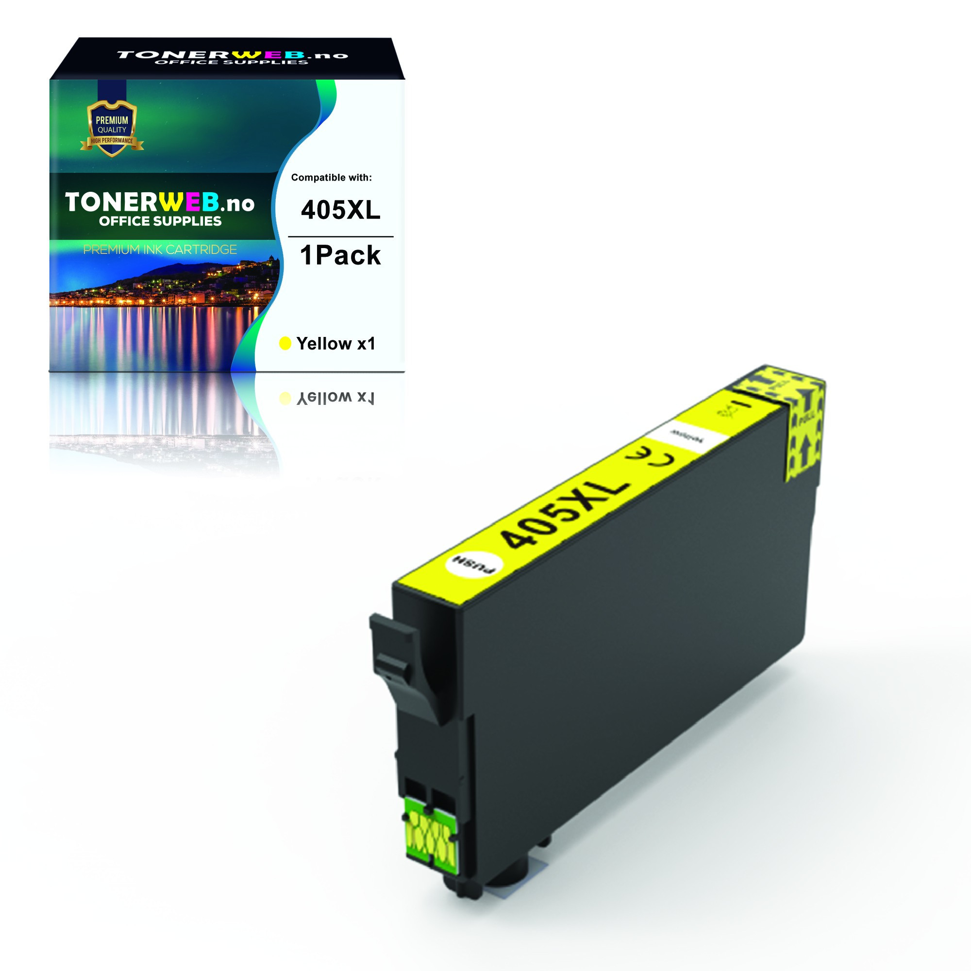 BildeEpson Blekkpatron Gul 405XL (1100 sider, 14 ml) - Erstatter C13T05H44020