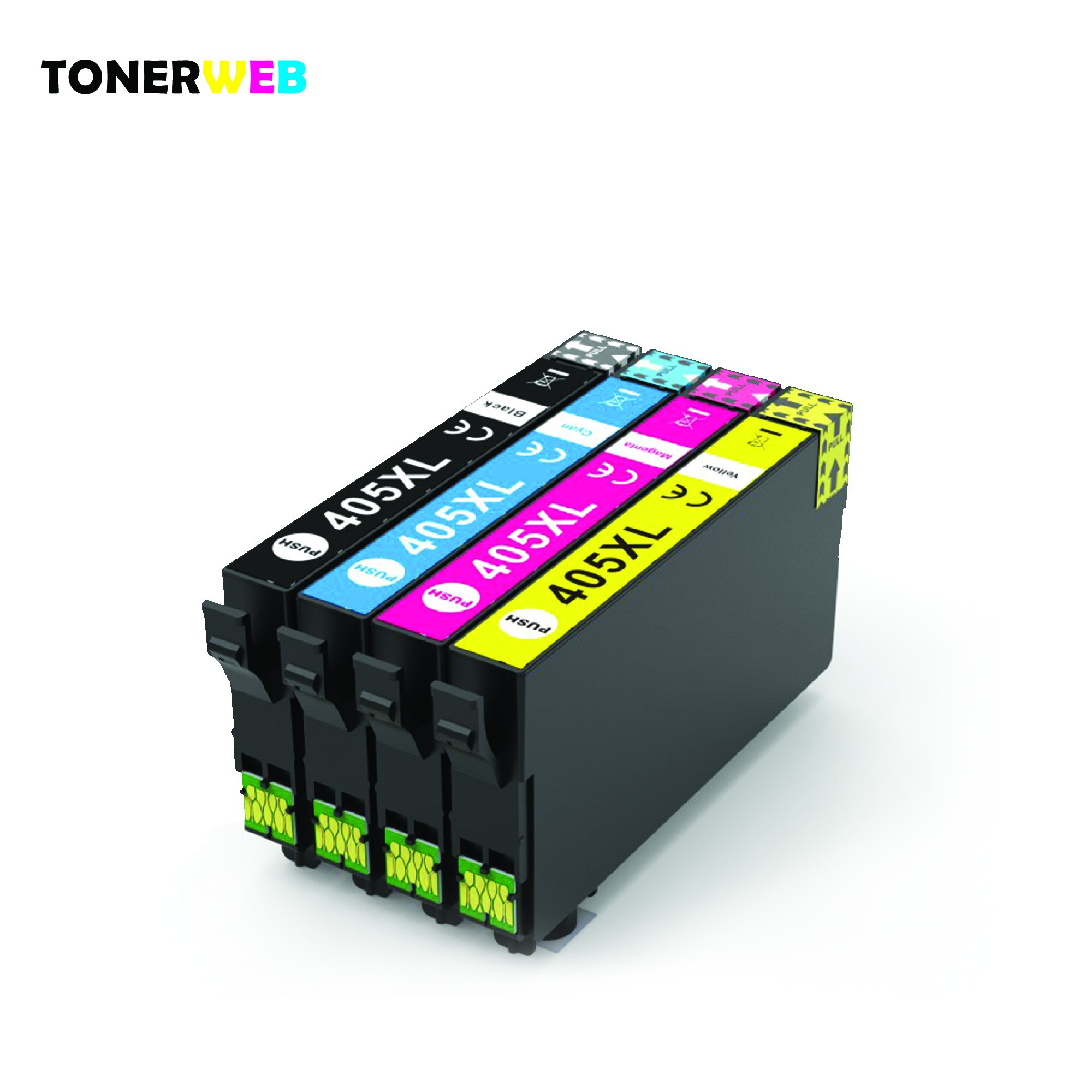 Epson 405XL BK/C/M/Y (svart/cyan/magenta/gul) blekkpatroner 4-pakk 1 x 18,9 ml / 3 x 14,7 ml - kompatibel