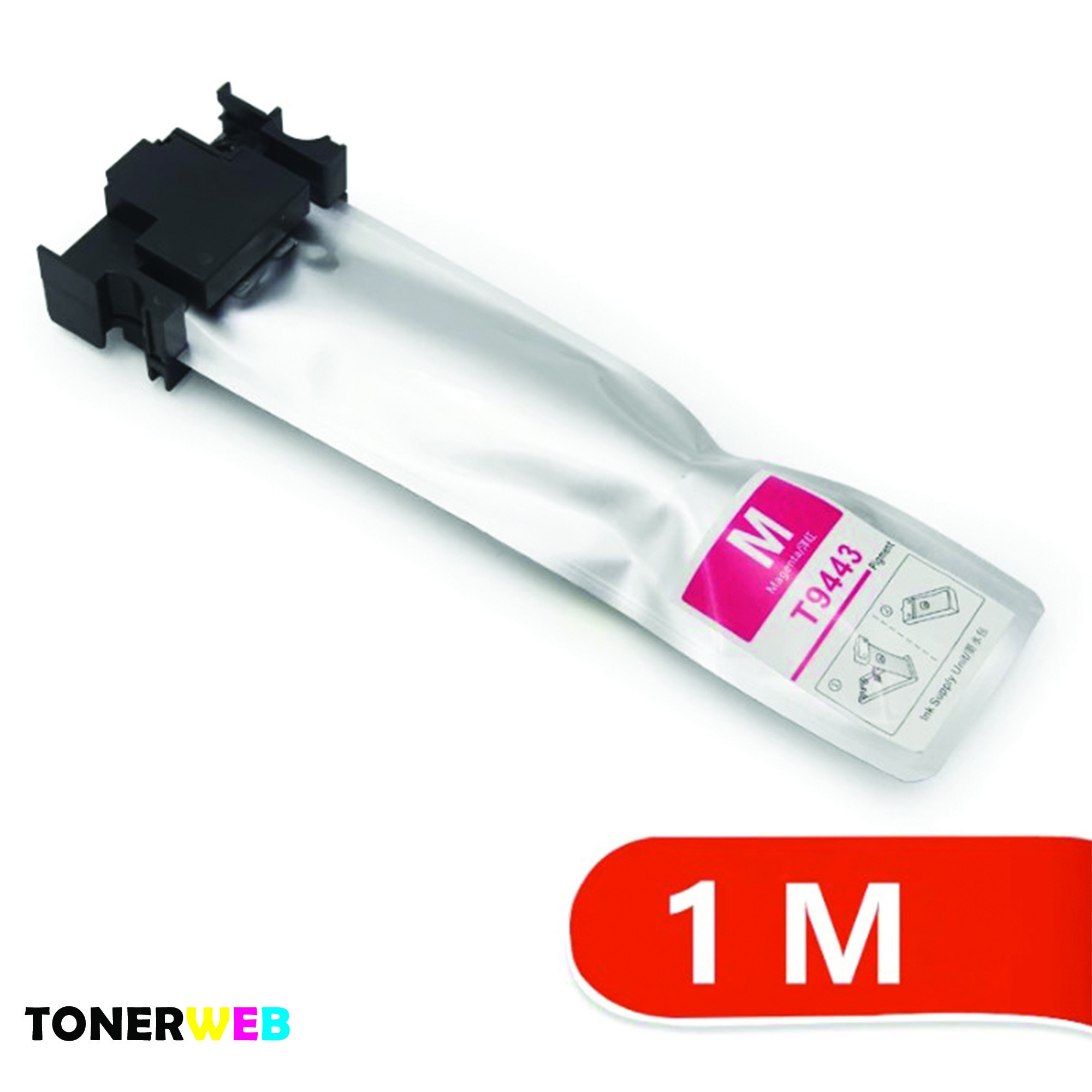Epson T9443 M (magenta) blekkpatron 3000 sider - kompatibel