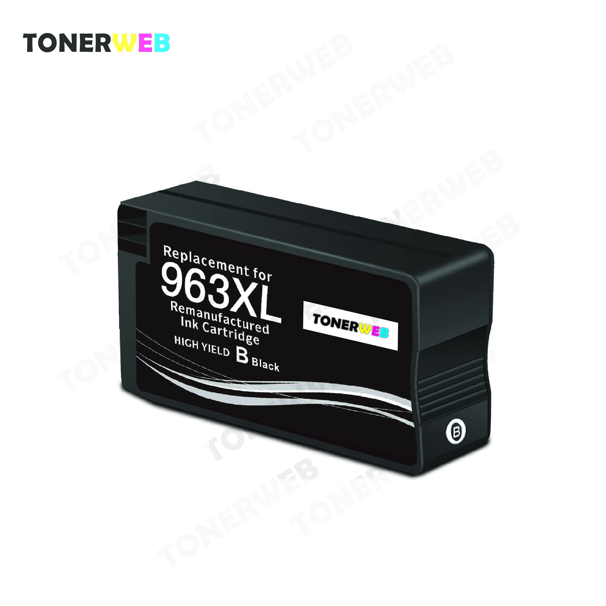 Blekkpatron, erstatter HP Sort 963XL (2000 sider) (47 ml)