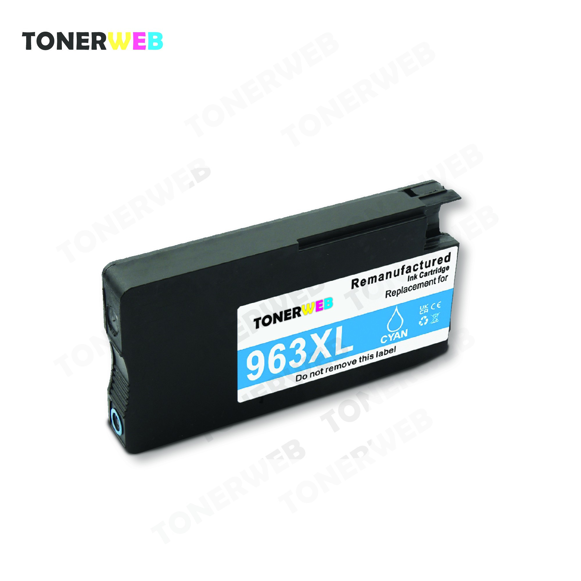 Blekkpatron, erstatter HP Cyan 963XL (1600 sider) (22 ml)