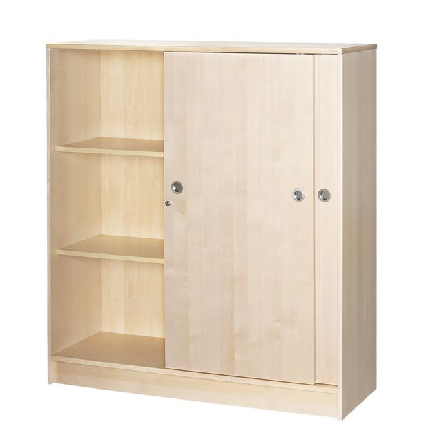 BildeSkåp 3xA4 skjutdörrar 132,5cm bok
