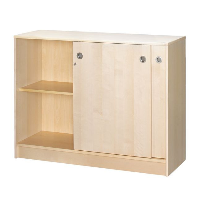 BildeSkåp 2xA4 skjutdörrar 92,5cm björk