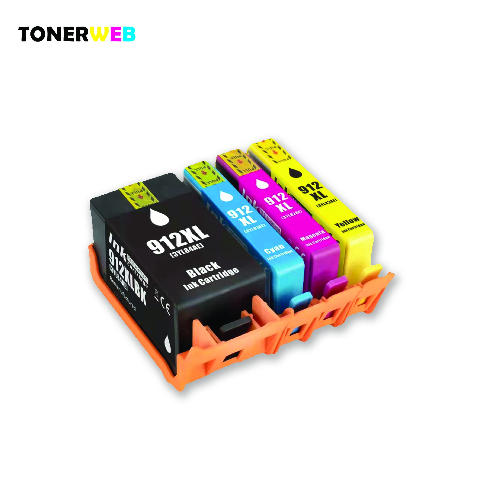 Blekkpatron, erstatter HP Blekkpakke 912XL BKCMY (3300 sider)