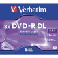 DVD+R VERBATIM 8,5GB Dual Layer 5/fp