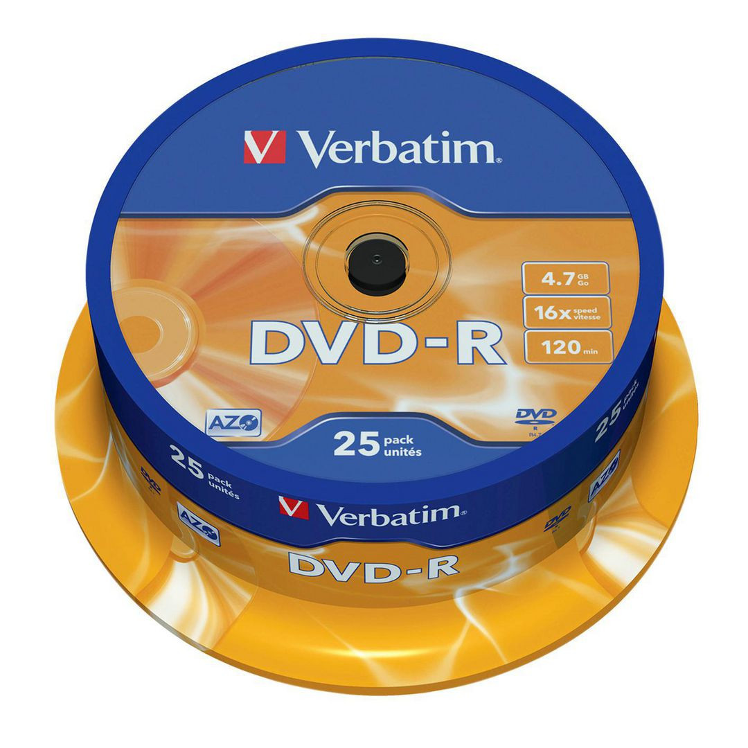 BildeDVD-R VERBATIM 4,7GB 25/fp
