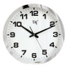 Väggur TIQ Ø40cm silver tystgående