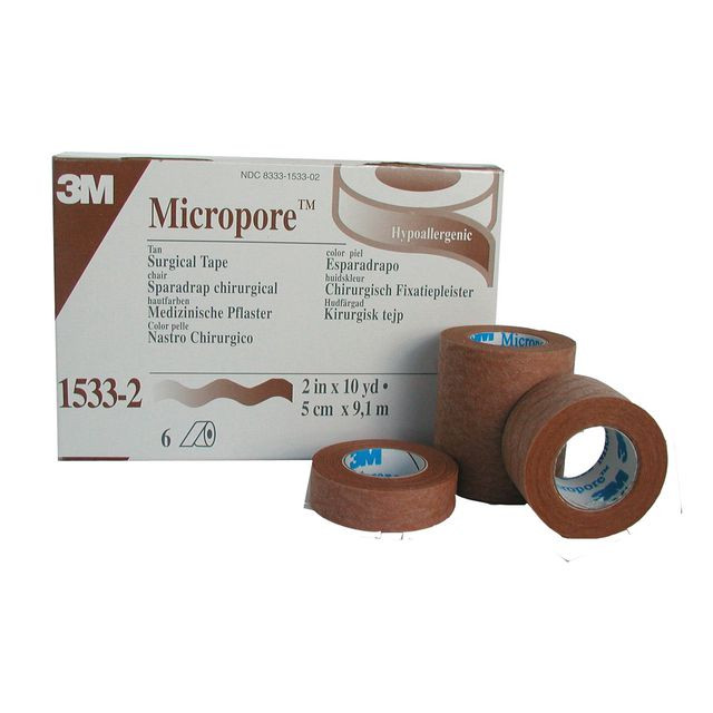 BildeMicropore Beige 2,5cm x 9,1m 12/fp