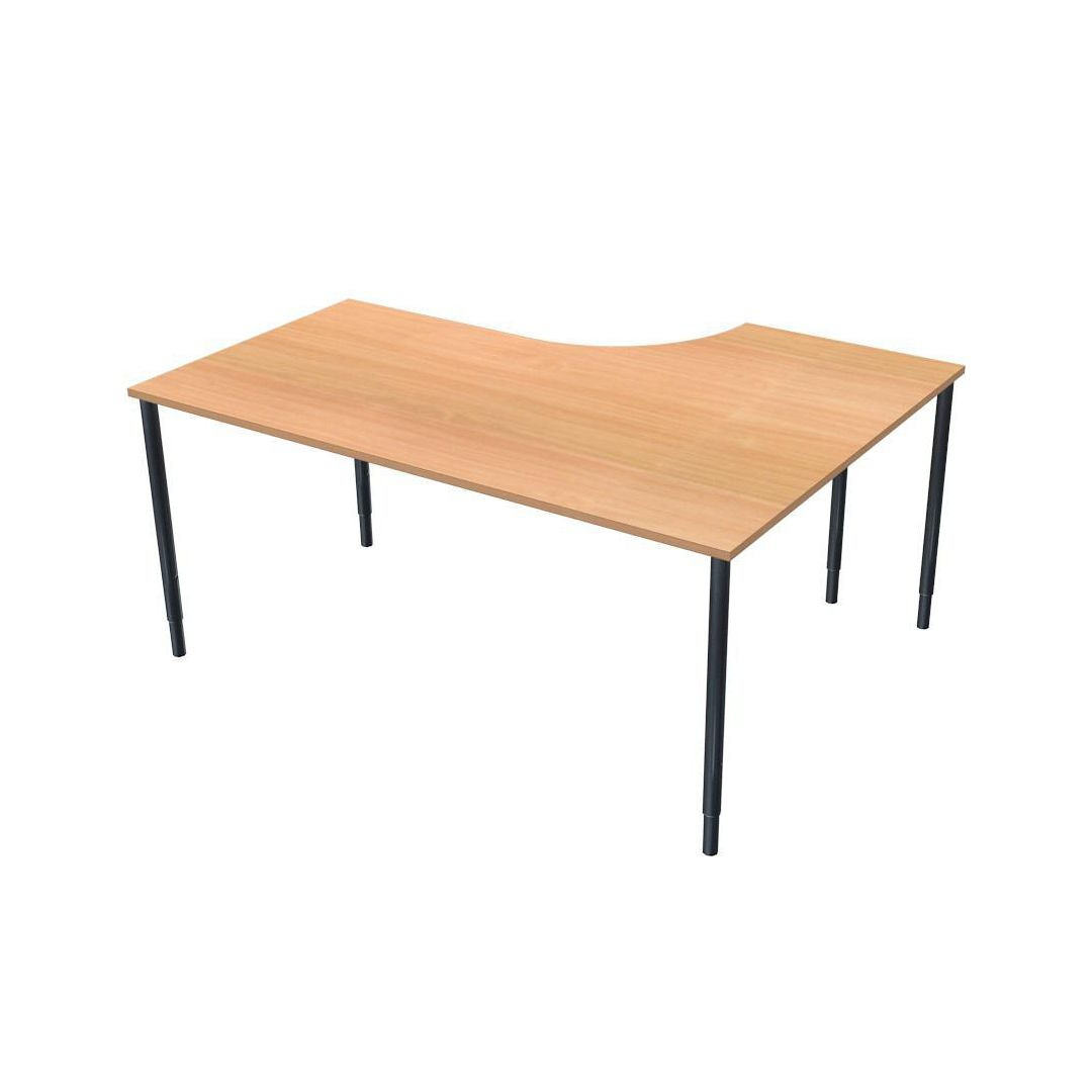 BildeBord vänster 160x120cm boklaminat/svart