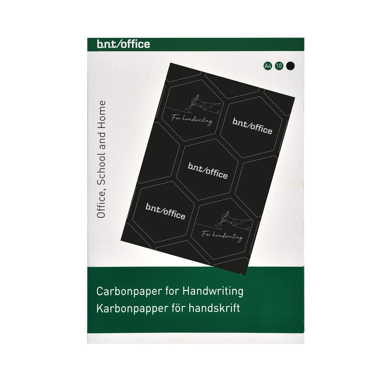 BildeKarbonpapper BNT A4 svart 10/fp