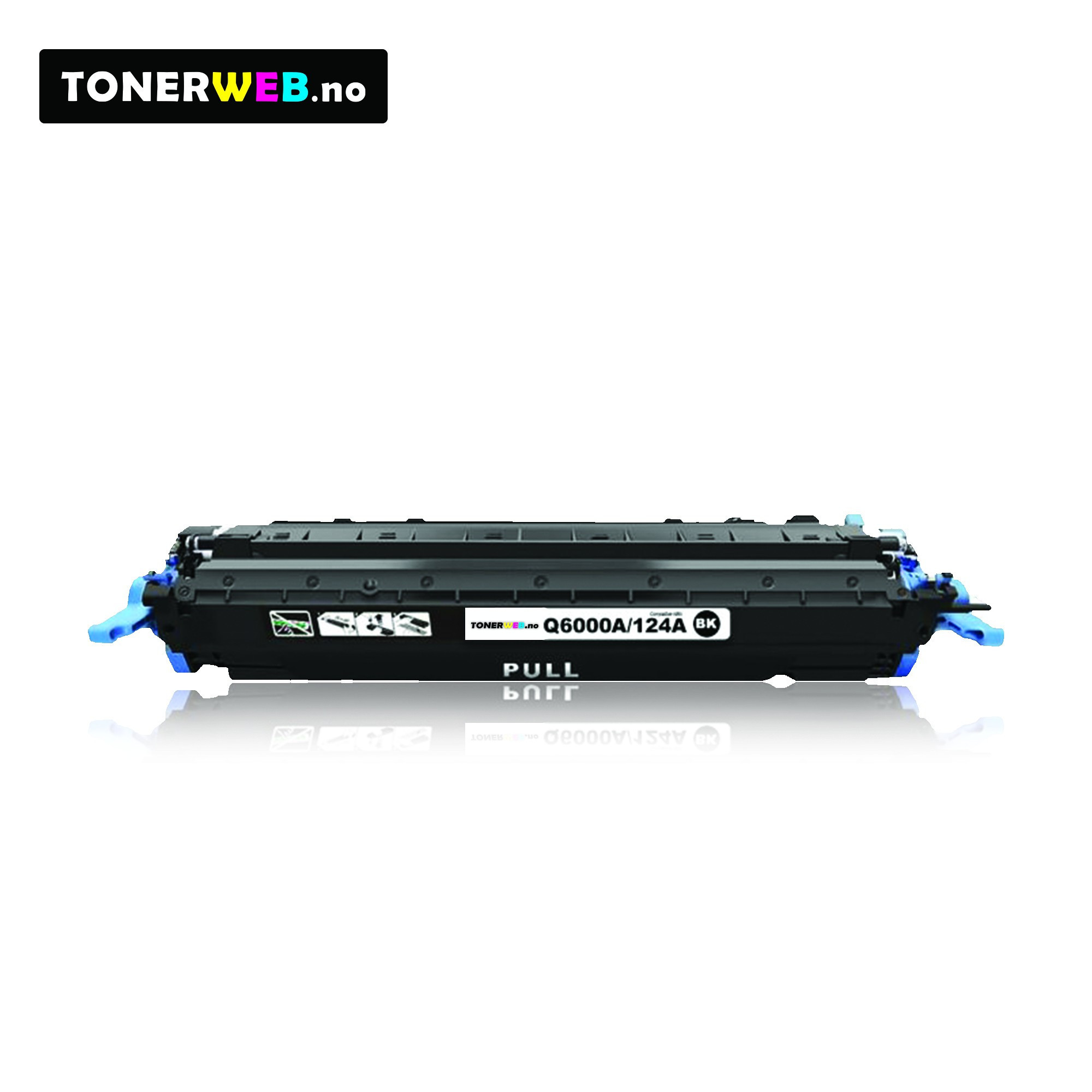 HP 124A BK (svart) toner 2500 sider - kompatibel