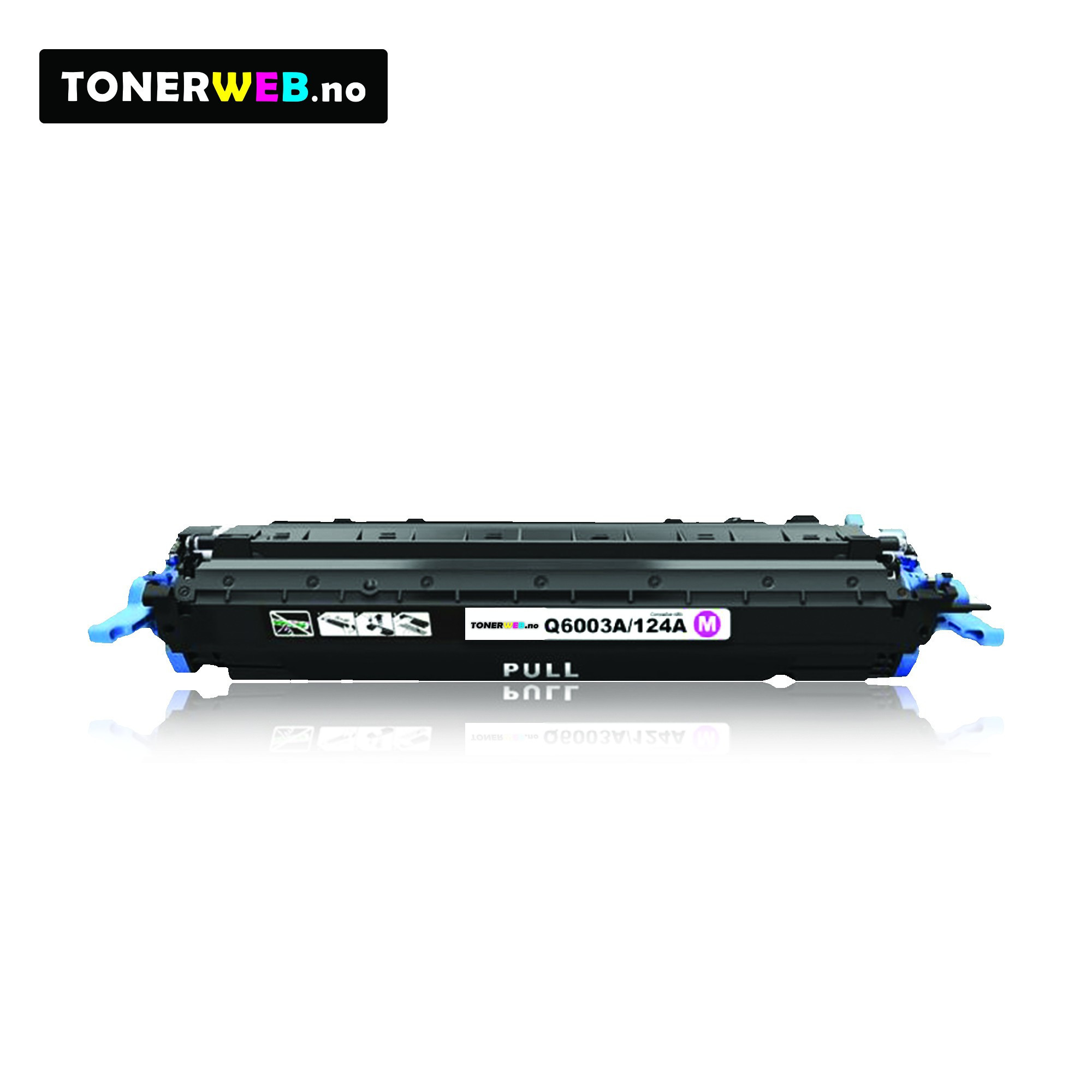 HP 124A M (magenta) toner 2000 sider - kompatibel