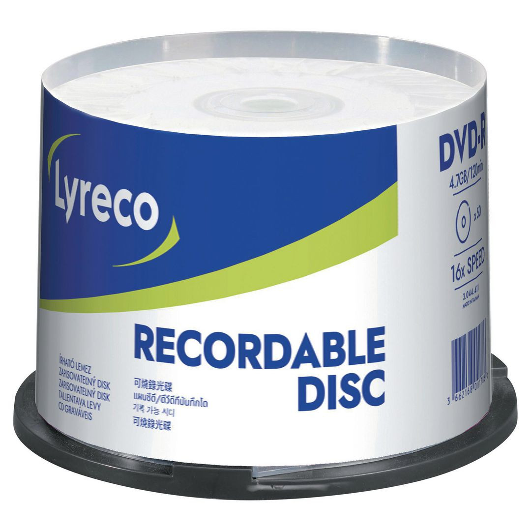 BildeDVD-R LYRECO 4,7GB 50/fp