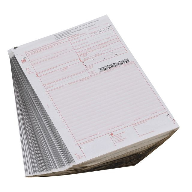 BildeFraktsedel 4-delad A 701 100/fp