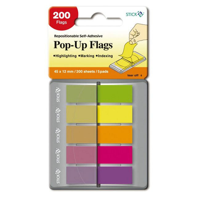 BildePop-up flags 45x12mm x 5 block