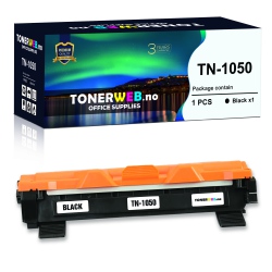 BildeBrother TN1050 BK (svart) toner 1000 sider - kompatibel