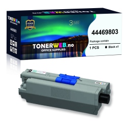 BildeOKI Toner Sort (3.500 sider) - Erstatter 44469803