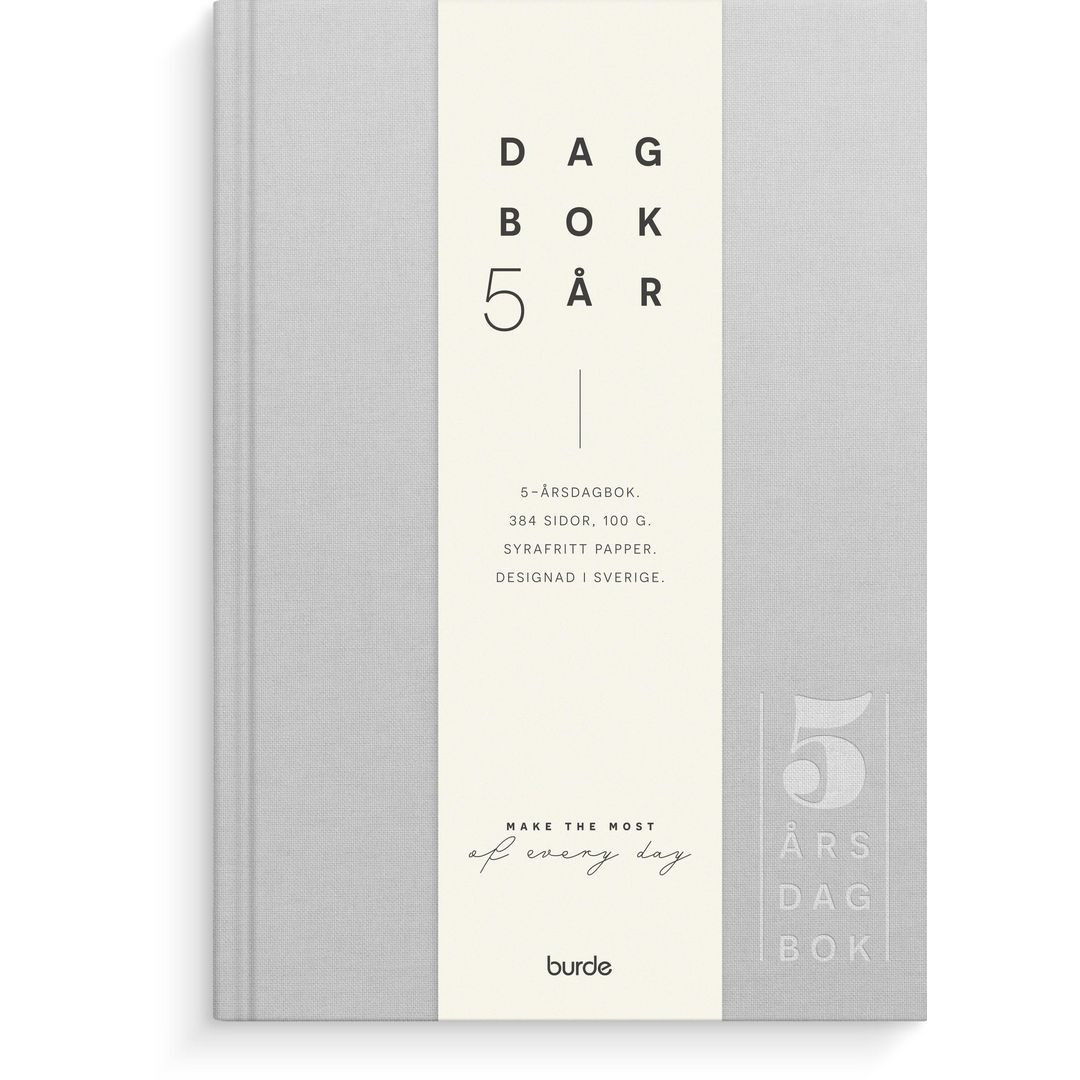 Bilde5-årsdagbok ljusgrå linnetextil